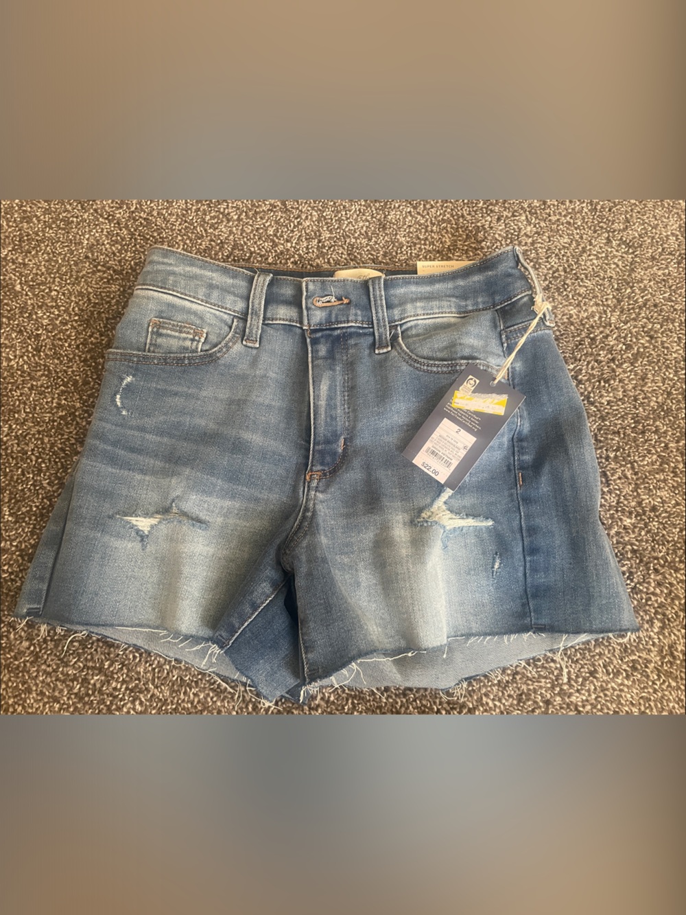 Universal Thread Distressed Denim Shorts - Blue